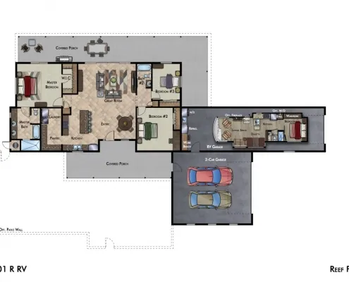 1801 R RV Reef Plus 2D Colorized Floor Plan 1280x920 1
